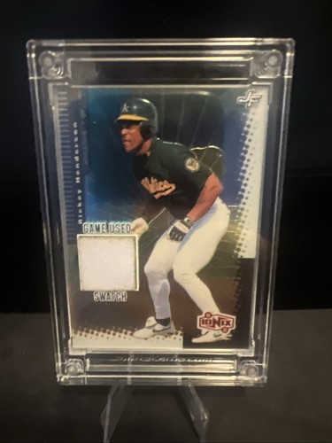 Rickey Henderson Jersey Fusion Ionix A's Player Worn Relic - Picture 1 of 2