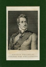 ENGLAND - ARTHUR WELLESLEY DUKE OF WELLINGTON - STEEL ENGRAVING