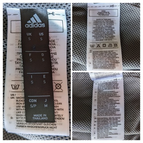Adidas Columbus Blue Jackets CBJ jacket S men FULL zip hockey NHL windbreaker - Picture 12 of 17