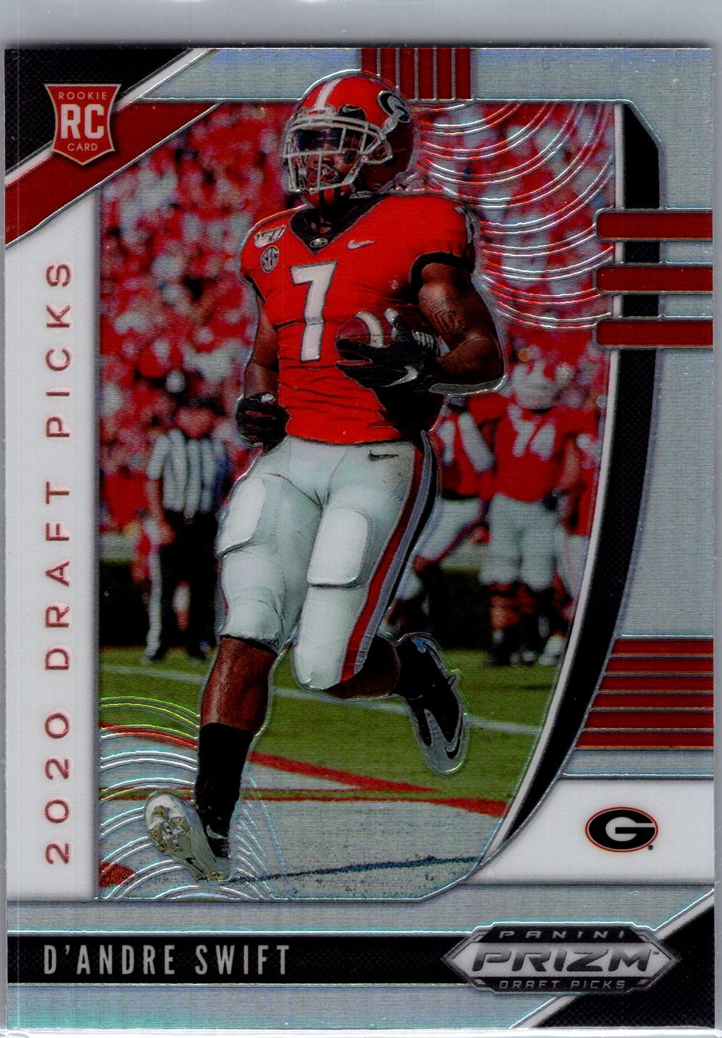 2020 Panini Prizm Draft Picks #120 D'Andre Swift Prizms Silver