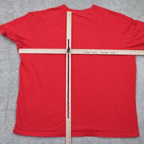 Merrell Shoes Shirt Mens 2XL XXL Red Short Sleeve Cotton Pullover Crewneck - Picture 9 of 12