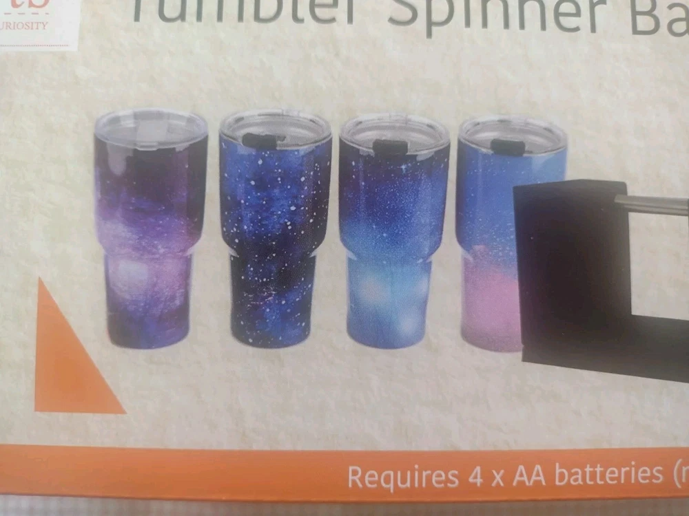 Tumbler Spinner BATTERY OPERATED Crafts Cup Gifts Art Supplies Resin NEW*