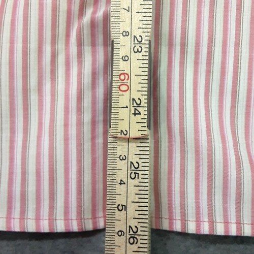 Izod Woman's Button up Shirt Size 1X, Long Sleeve, Pink & White, Small Spot - Picture 6 of 8