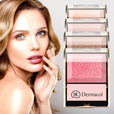 DERMACOL Duo Blusher Two Shade Illuminating Powder Sparkling Look Youthful Face