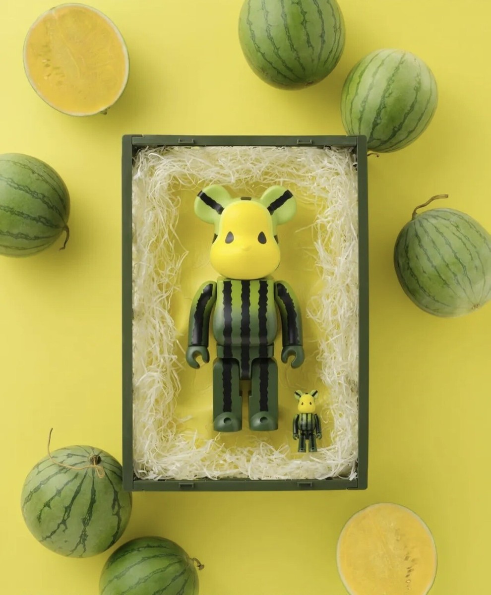 Bearbrick x CLOT Summer Fruits Yellow Watermelon 100% & 400 Bearbrick x CLOT Summer Fruits Yellow Watermelon 100% & 400