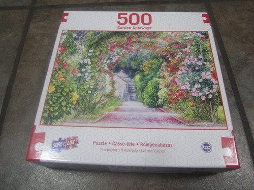 FLOWER GARDEN ~ 500 PC. PUZZLE FROM SURE LOX #04851 ~ NEW / SEALED - 第 1/3 張圖片