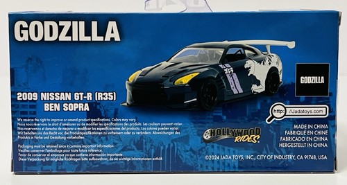 GODZILLA “2009 Nissan GT-R (R35)” BEN SOPRA - Jada Toys Hollywood Rides - NEW - Picture 11 of 12