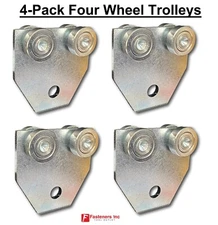 (QTY 4) 4 Wheel Trolley for Unistrut Channel. 600 Pound Load Limit #4870 P2950