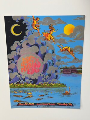 Dave Matthews Band Poster Jones Beach Wantagh NY 22 Cracked FOIL