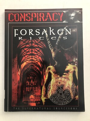 Conspiracy X RPG Forsaken Rites The Supernatural Sourcebook Eden Studios Inc