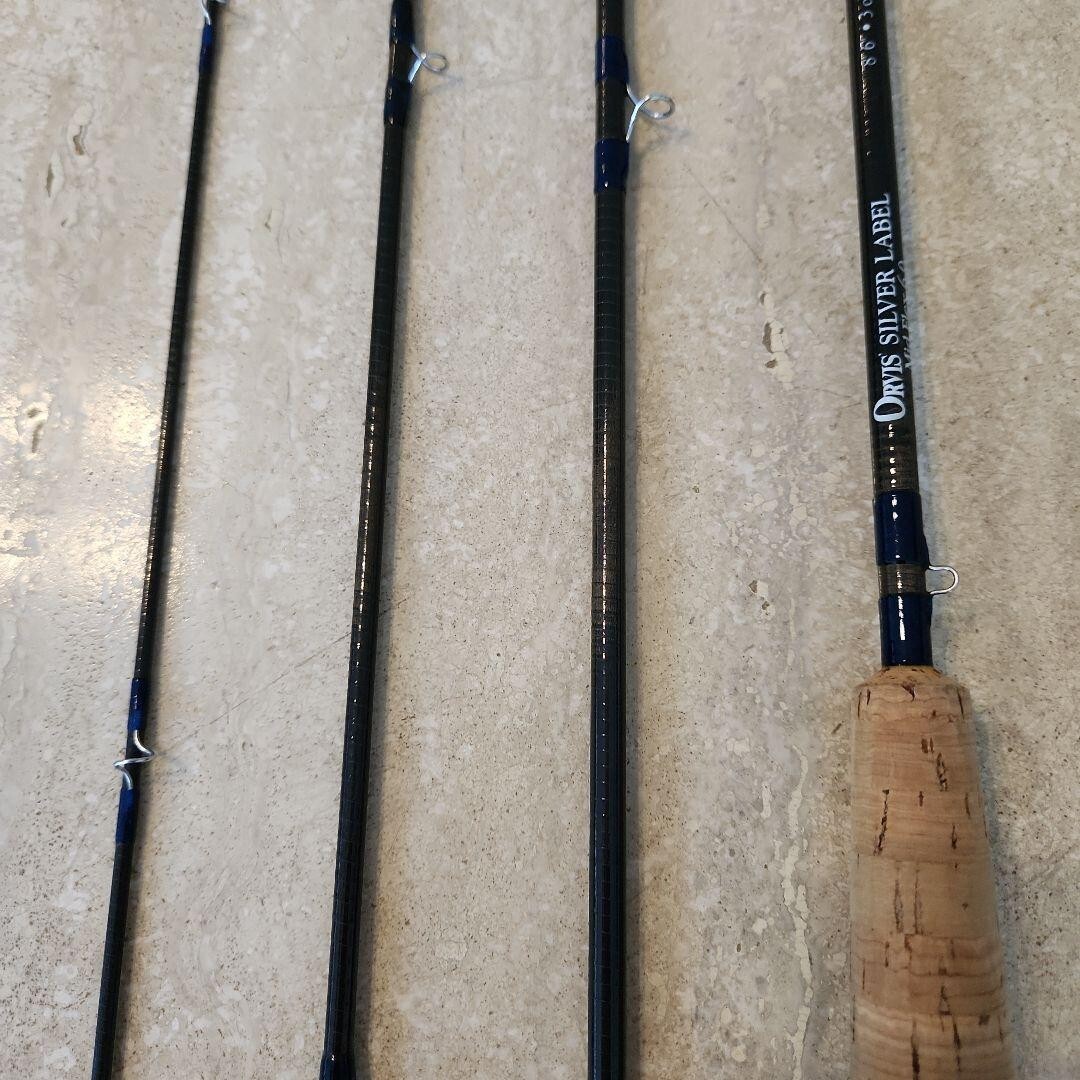 ORVIS Silver Label Mid Flex 6.0 8'6 3oz Fishing Reel rod Fly ORVIS Silver Label Mid Flex 6.0 8'6 3oz Fishing Reel rod Fly