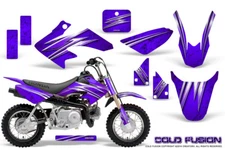 HONDA CRF 50 GRAPHICS KIT CREATORX DECALS STICKERS COLD FUSION PURPLE
