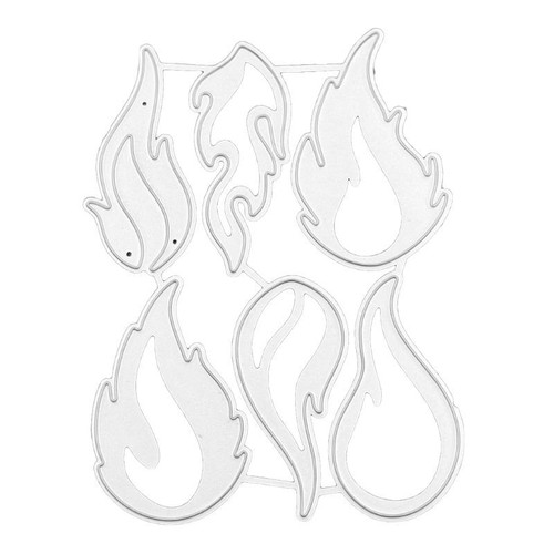 Kohlenstoffstahl flamme anzug stanzen sterben präge schablone diy papier karte - Picture 2 of 8