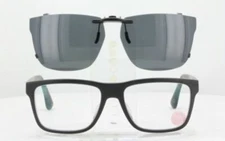 Custom Made for PRADA VPR07S-56X17-T Polarized Clip-On Sunglasses (Eyeglasses No