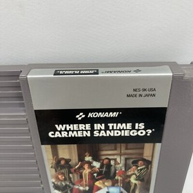 Where In Time Is Carmen Sandiego -- NES Nintendo Original Classic Authentic Game