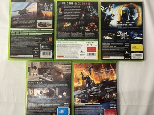 XBox360 Game Lot Bundle GTA V Doom 3 Portal 2 007 Crackdown 2 - Picture 7 of 11