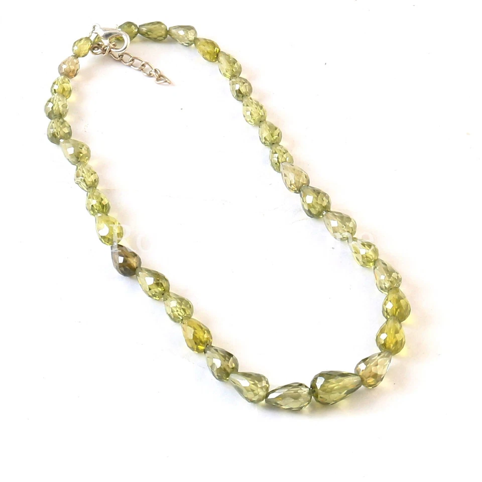 AAA Peridot Faceted Teardrop Beads, peridot faceted beads, Natural peridot Drops - Image 2 of 4