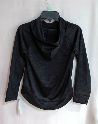 Adidas Girl's Push It Black/Metallic Hoodie (AA4543-001) Size 6 - Picture 5 of 6