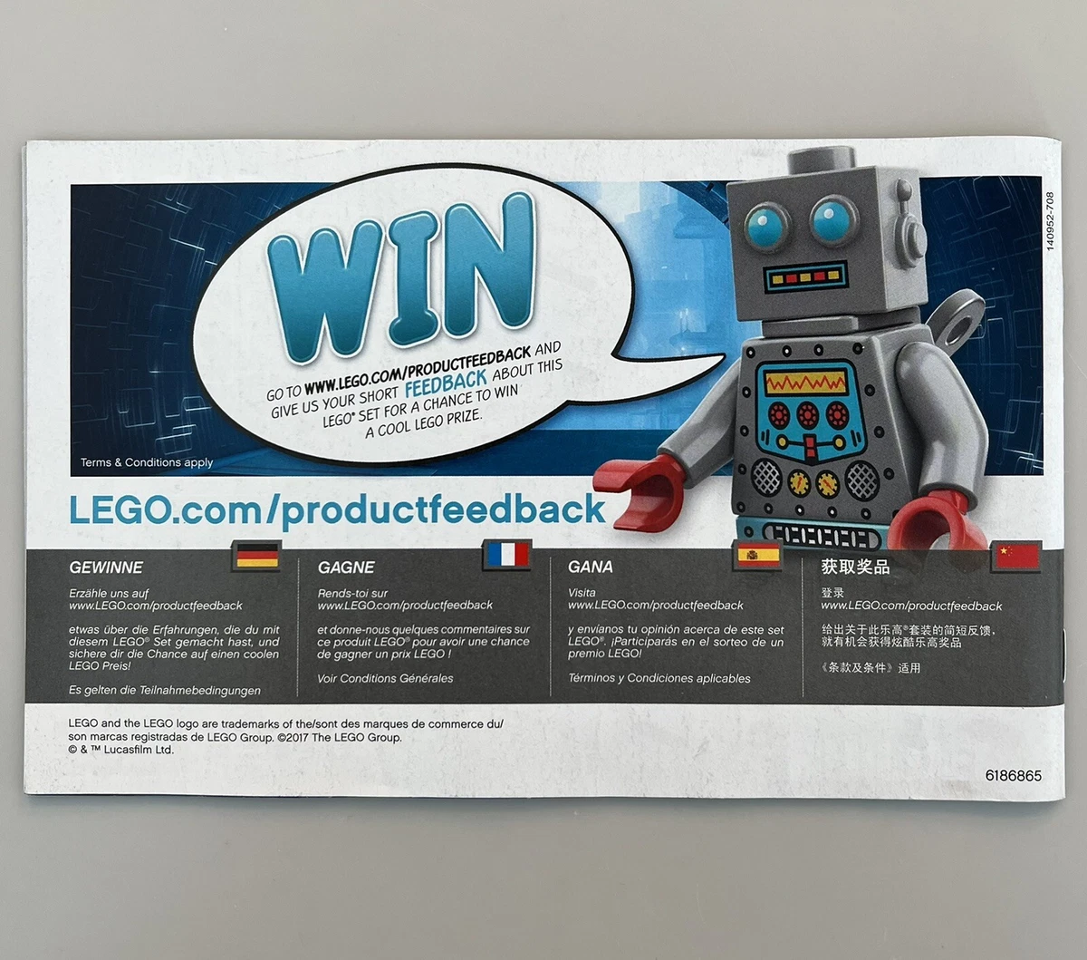 Lego 75173 Star Wars Luke s Landspeeder Instruction Booklet ONLY