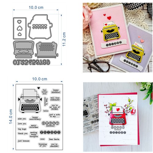 Blumen Weihnachten Clear Stamps und Metall Stanzformen Scrapbooking Papier Handwerk - Bild 11 von 15