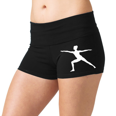 black gym booty shorts
