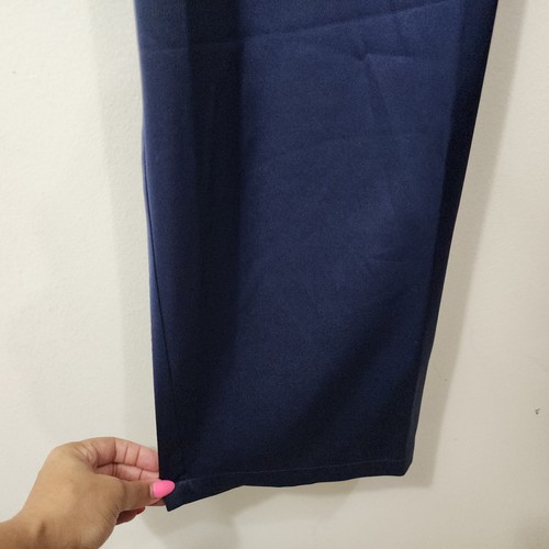 The Drop x Jacey Duprie Navy Satin Wide-Leg Pants NWT Women Plus Size XXL 2X - Picture 5 of 15