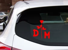 Depeche Mode Flower Car Decal Vinyl Band Logo Glossy Bumper Sticker Synth Pop