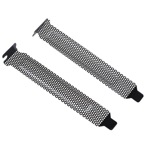 10pc New black PCI slot cover dust filter blanking plate hard steel~JPP B GF - Afbeelding 6 van 9
