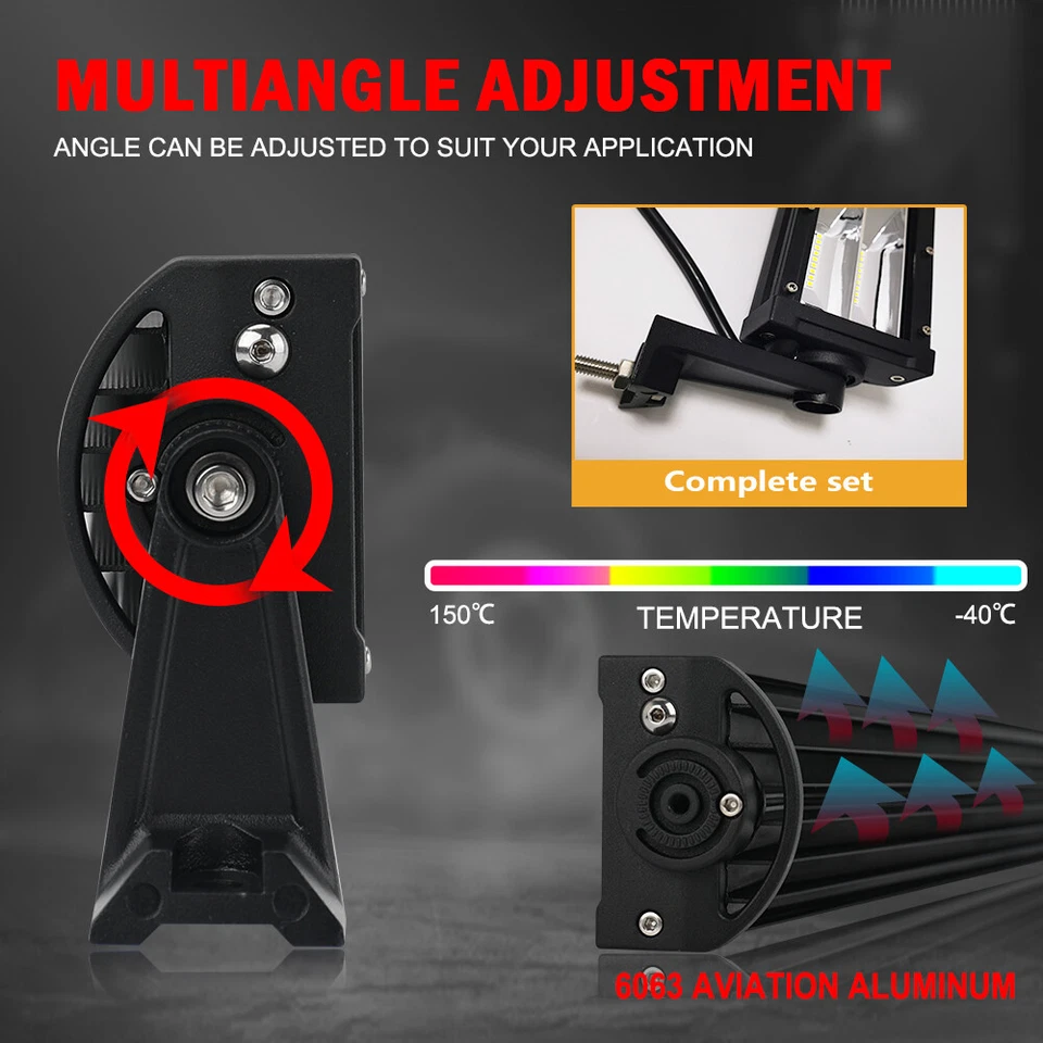 52 Zoll led balken Geführte gebogene helle led bar offroad led scheinwerfer Bar - Изображение 4 из 4