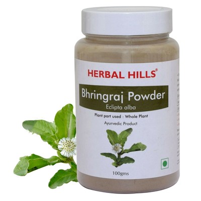 Herbal Hills Bhringraj Powder Eclipta Alba Beneficial Hair Care