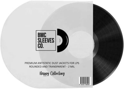 BMC 50 Vinyl Record Inner Sleeves for 12 Inch 33 RPM Rounded LP - 2/3 ...