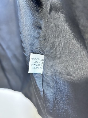 Vintage Dumas Wool Blazer Women’s LargeP Black Lined 2 Pockets Work Corporate - Picture 6 of 6