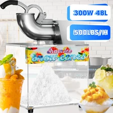 Electric Ice Crusher Machine 500LBS/Hr Snow Cone Maker Shaved Ice for Home Party