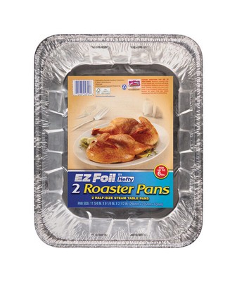 Hefty 94816 EZ Foil Roaster Baking Pan 11-3/4 x 9-1/4 x 2-1/2 in. (Pack of 12)