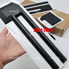 Raised 0.39in Black Rear Trunk Tailgate Insert Letter Emblem For F-150 2021-2024