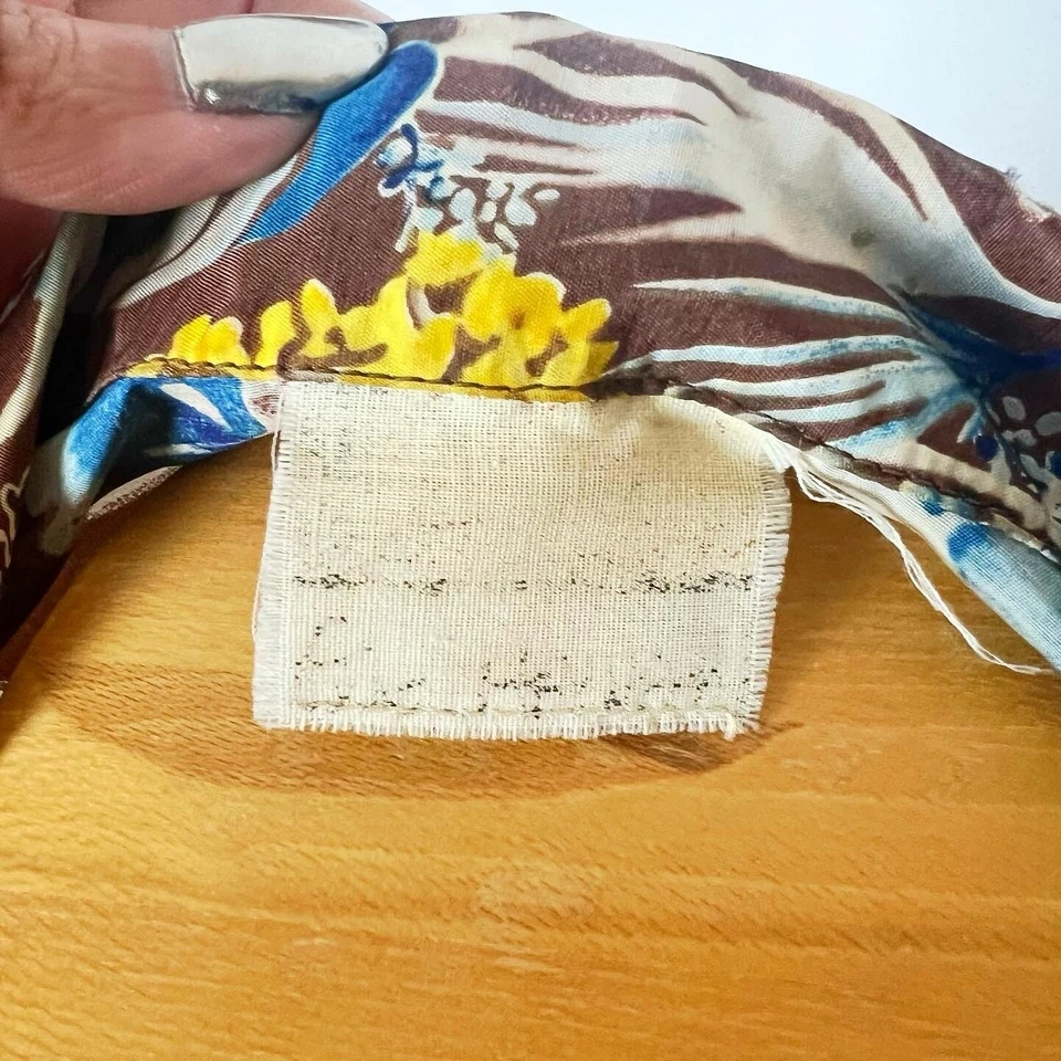 Camiseta Pulôver KOBE SILK 1940’s 40s Vintage Havaiana Aloha Tiki Gaúcho 42/44 M - Imagem 3 de 4