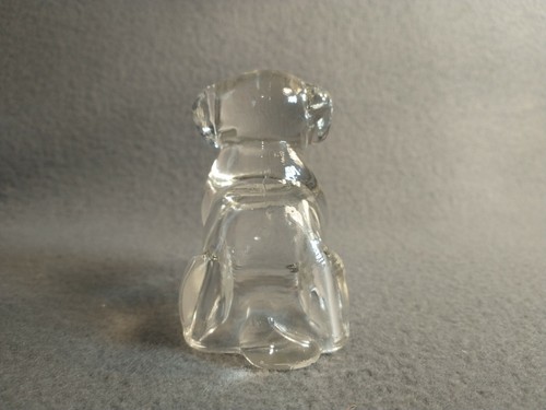 Vintage Glass St Bernard Dog Paperweight Figurine - Picture 4 of 8