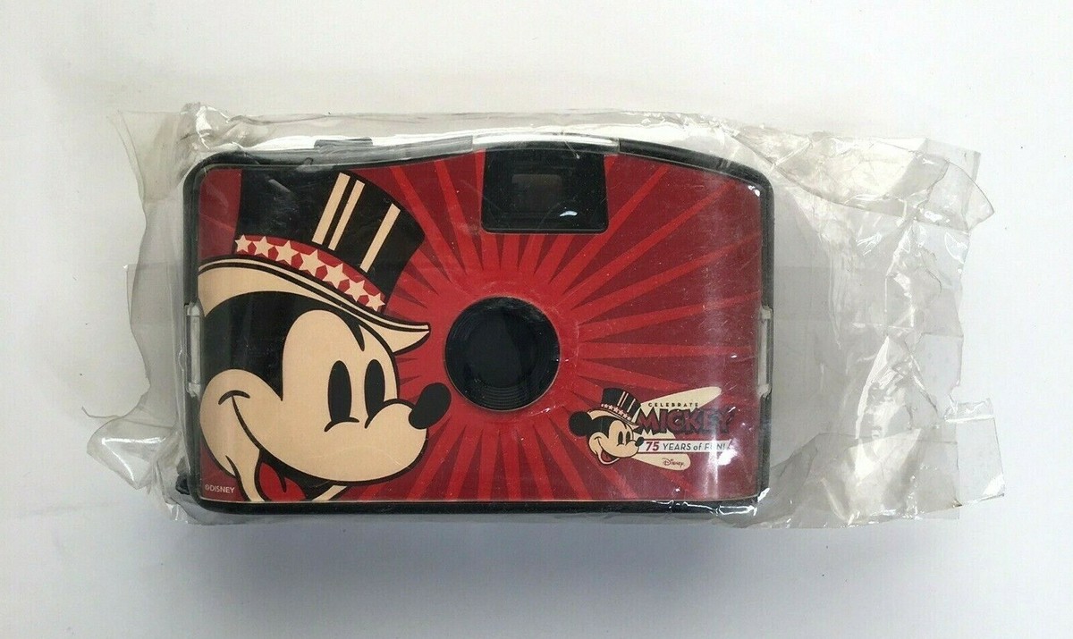 Mickey 35mm フィルムカメラ VTG Disney Mickey Mouse 35mm Point & Shoot Camera 24 Exposure Film
