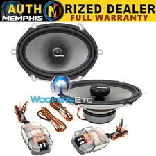 MEMPHIS MS57 6x8" 5x7" COMPONENT COAXIAL 2-WAY ALUMINUM TWEETERS SPEAKERS NEW