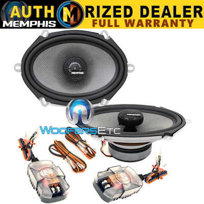 MEMPHIS MS57 6x8'' 5x7'' COMPONENT COAXIAL 2-WAY ALUMINUM TWEETERS SPEAKERS NEW