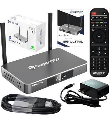 SuperBox S6 Ultra Streaming Device - 4K/6K Android TV Box With 128GB Storage
