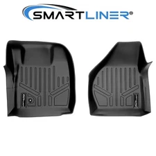 SMARTLINER Custom Fit Floor Mats 1st Row Set 2008-2010 Ford F-250 350 450 550 SD