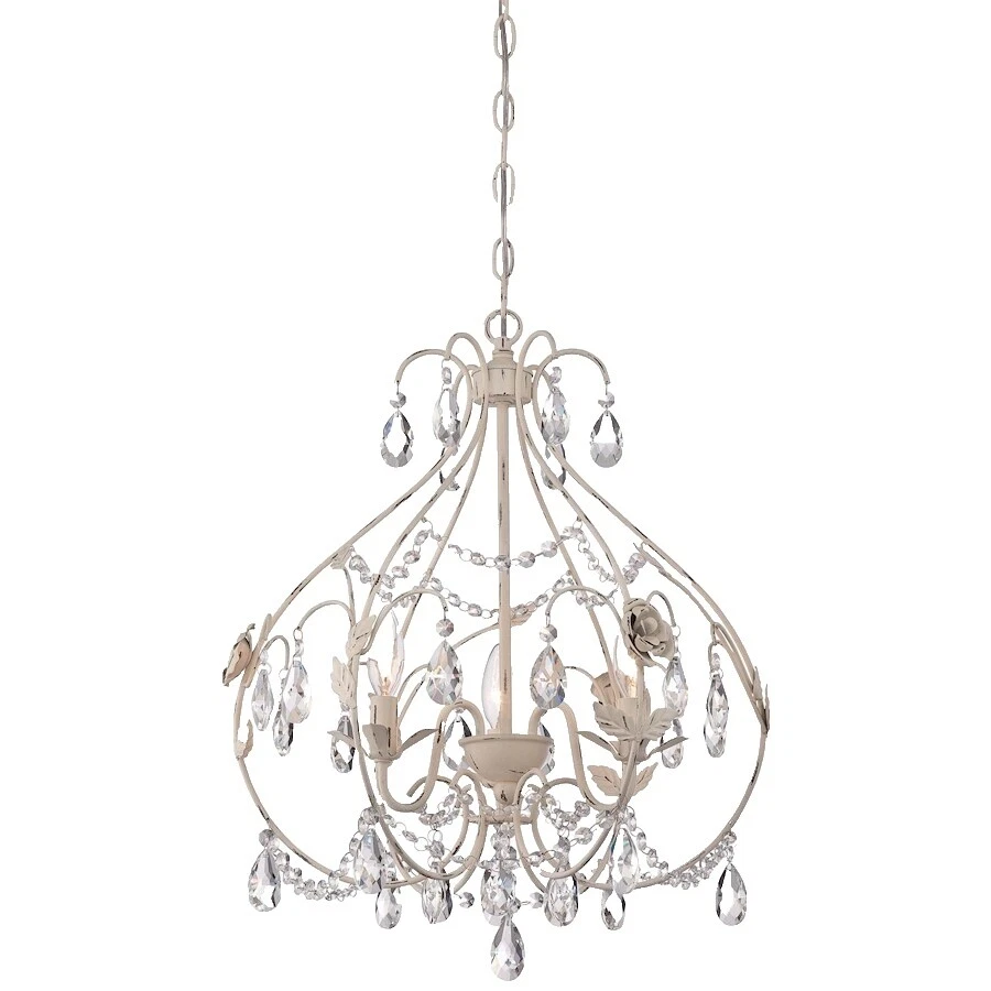 Pewter White Traditional Chandeliers & Ceiling Fixtures