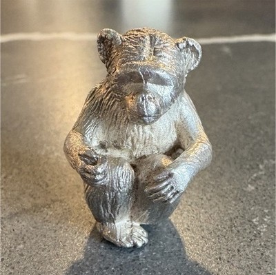Vintage Sterling Silver Monkey Charm Figurine | Detailed | Collectible