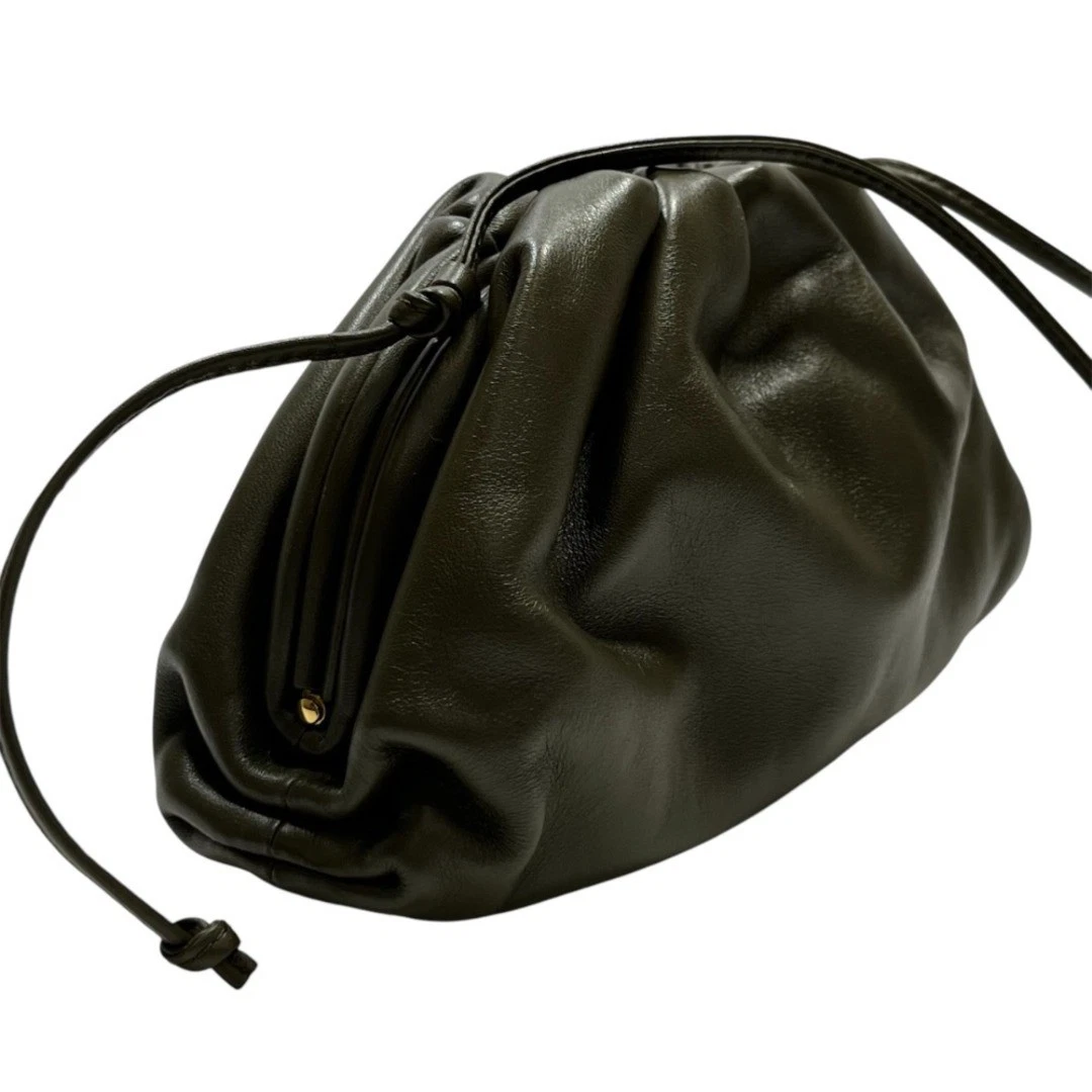 Borsa a tracolla Bottega Veneta pelle mini the pouch kaki donna abbigliamento