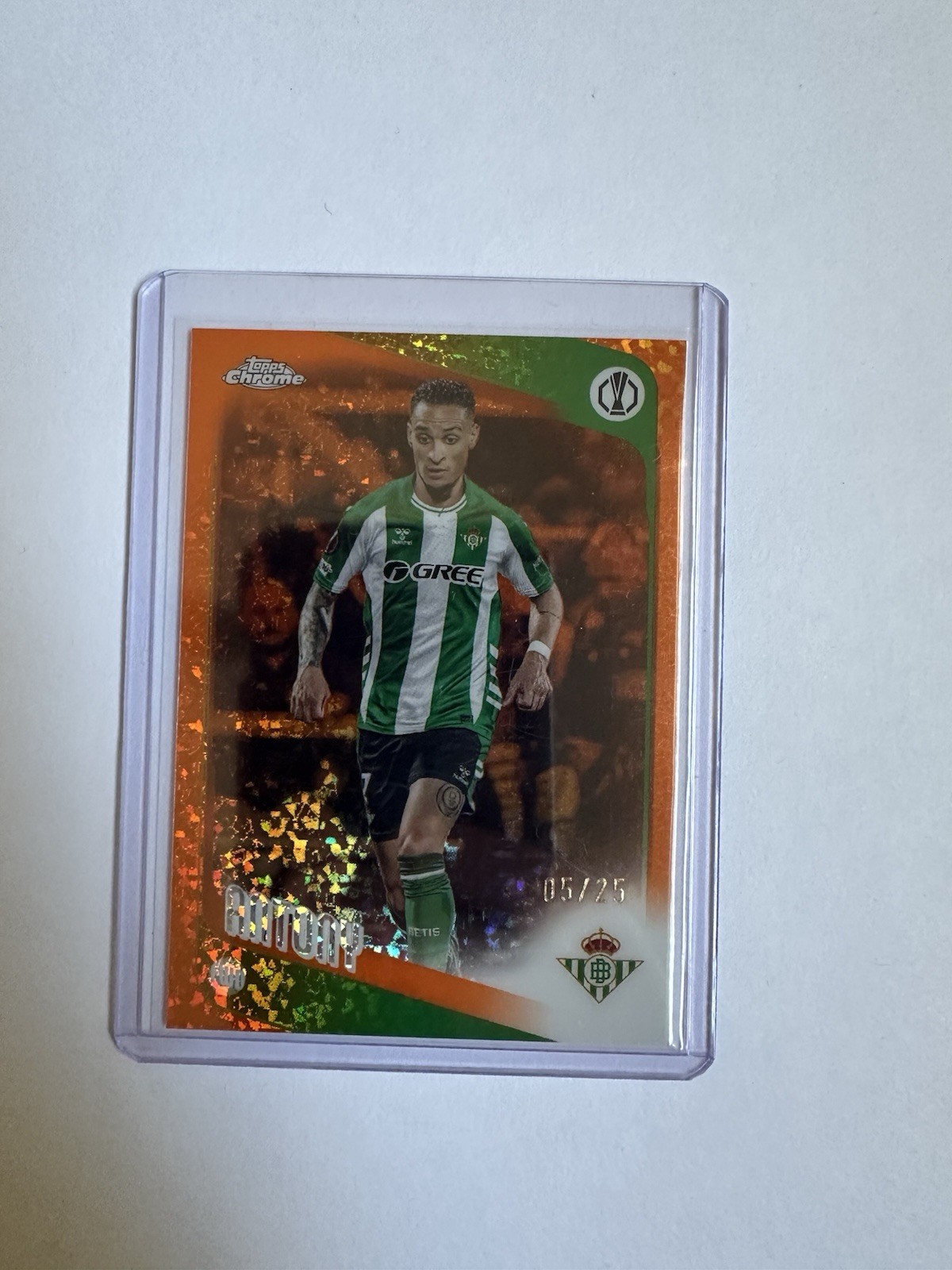 Topps 2026 Topps Chrome UEFA Europa Conference Real Betis Antony #13 /25