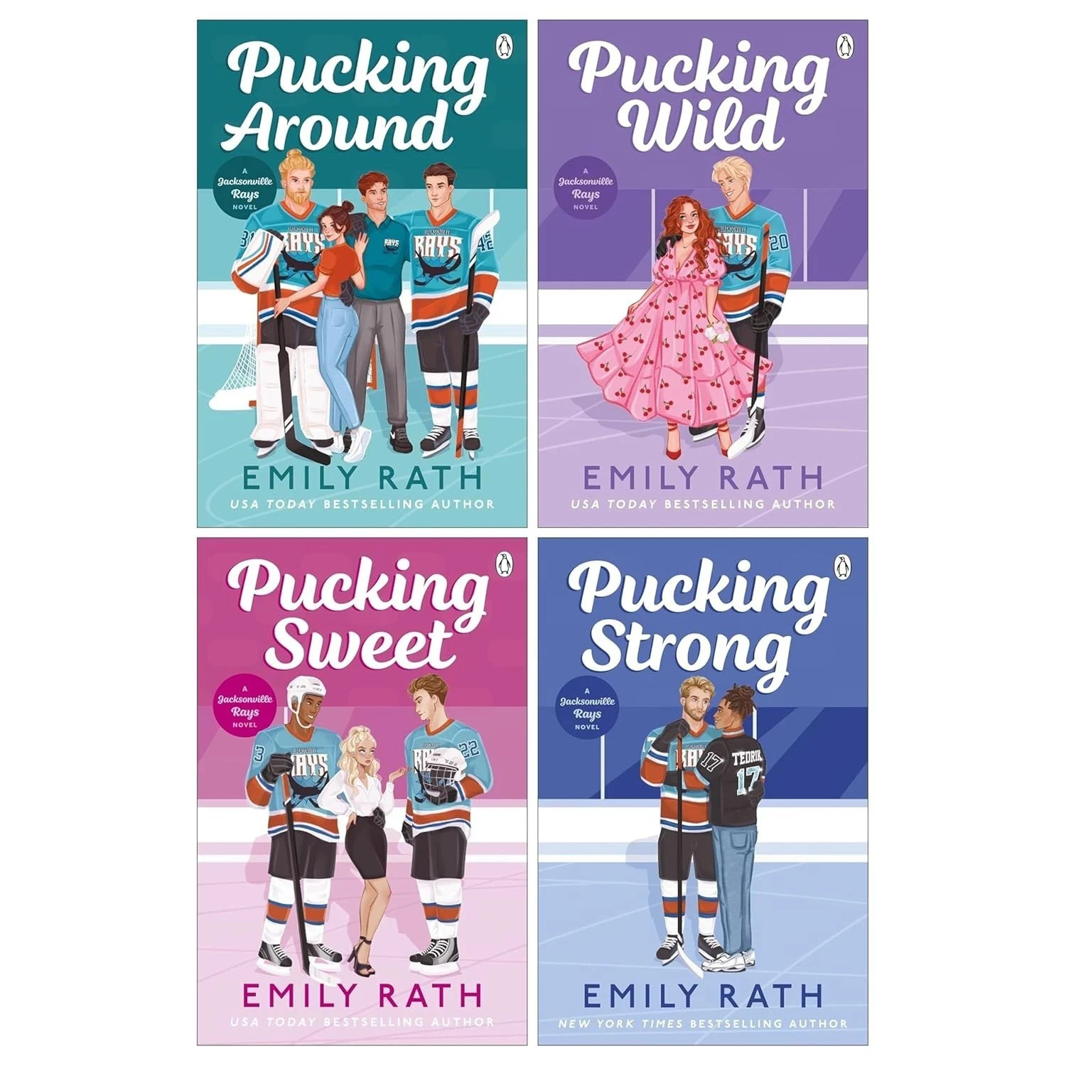 Jacksonville Rays Series 4 Books Collection Set by Emily Rath Pucking Sweet