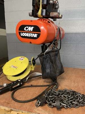 #ad 2018 CM Lodestar 4000 Lb 2 TON RR Electric Chain Hoist Reel Trolley $2205.00