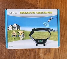 Justpet JG27 Black Waterproof 1000 Meter GPS Wireless Pet Fence System Open Box