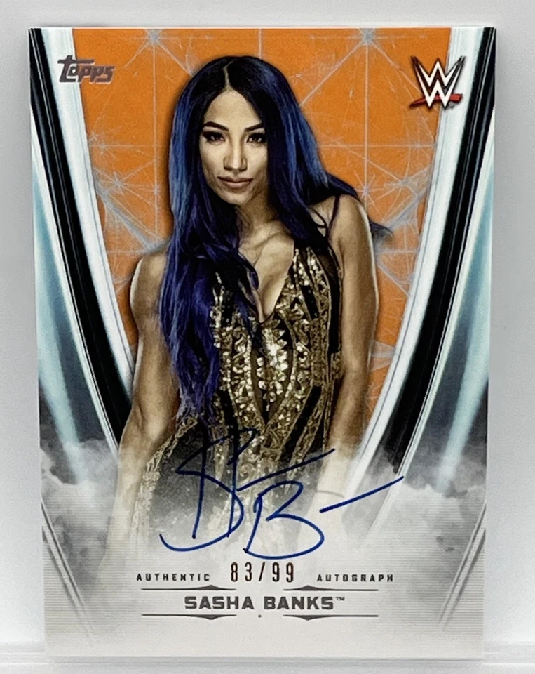 SASHA BANKS - 2020 TOPPS WWE UNDISPUTED AUTOGRAPHED / SIGNED CARD - #83/99 - Image 2 of 4
